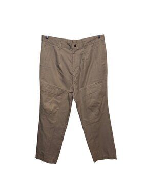 Priority Male Mens Beige Cargo Pants Size 38 Cotton Blend Durable Workwear